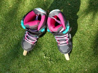 Patines en línea Oxelo Fit5 + Cascos