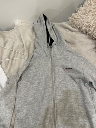 Sudadera McKenzie gris con cremallera