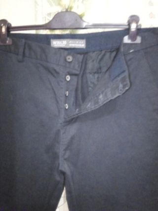 Pantalón de vestir negro hombre