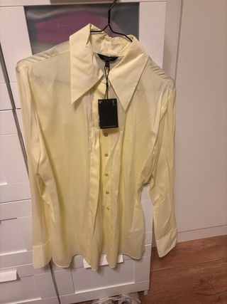 Blusa Massimo Dutti Amarilla Talla M