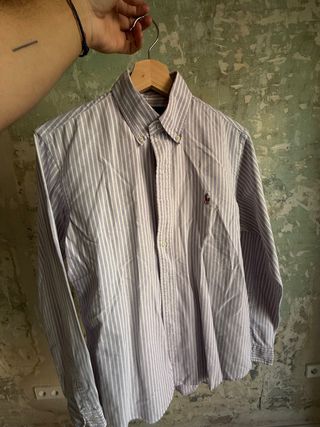 Camisa Polo Ralph Lauren Rayas Rosas/violetas