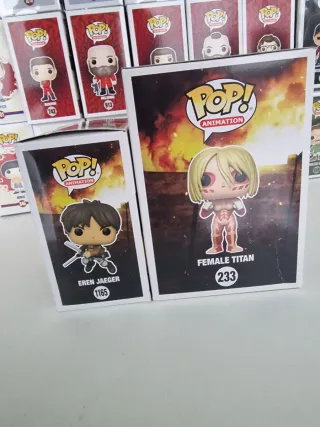 Funko Pop Pack de Attack on Titan 
