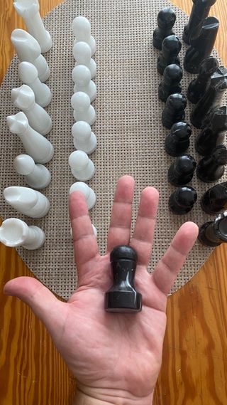 Imponentes piezas de ajedrez MARMOL extra GRANDES