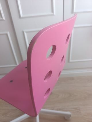Silla infantil IKEA rosa