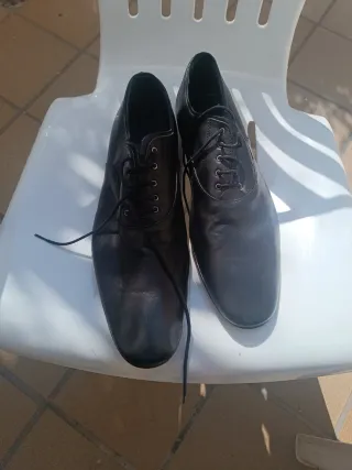 Zapatos Zara Negros Cordones