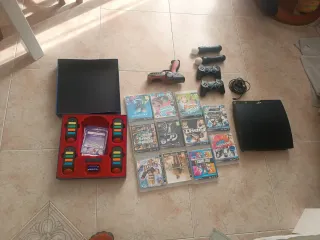 Consola PS3 Negra + Juegos y Accesorios