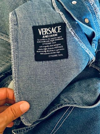Peto vaquero corto Versace Jeans Couture
