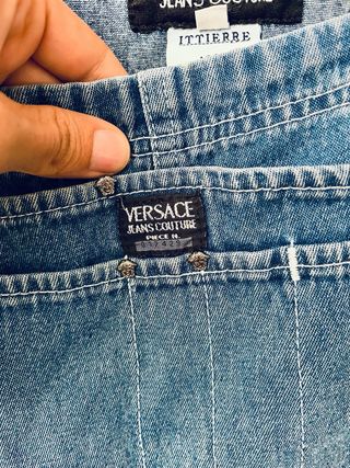 Peto vaquero corto Versace Jeans Couture