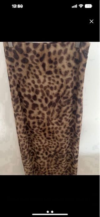 Falda larga estampado leopardo