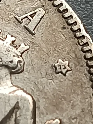 Moneda 2 Pesetas Plata 1870*73