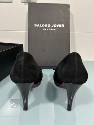 Zapatos Salón Tacón Negro Talla 38
