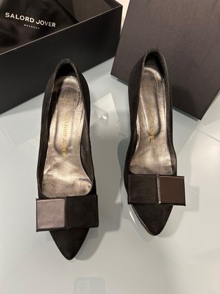 Zapatos Salón Tacón Negro Talla 38