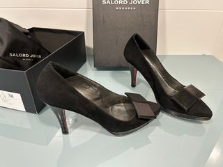 Zapatos Salón Tacón Negro Talla 38