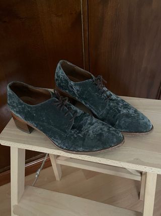 Zapatos Malababa Talla 39 Azul gris 