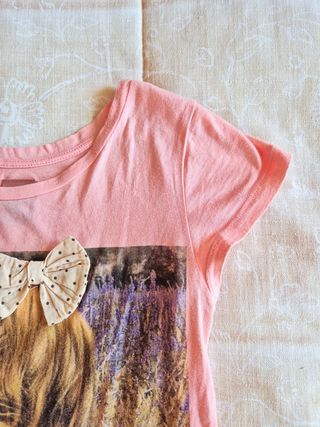 Camiseta Zara Rosa Lazo ZARA WOMAN TRAFALUC