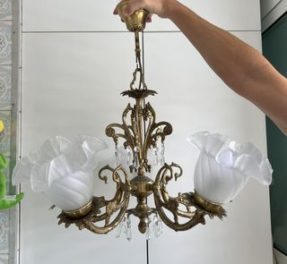 Lámpara de techo 5 luces. Años 60-70