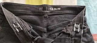 Pantalones Gap Slim Talla 12 Negros
