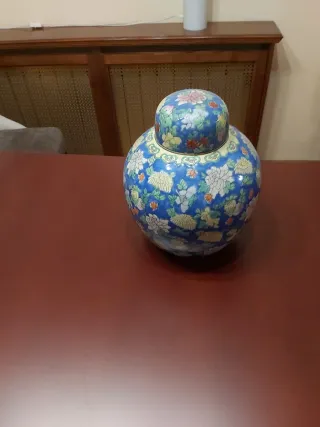 Jarrón de porcelana China floral