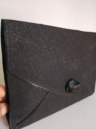 Bolso de fiesta negro con brillo