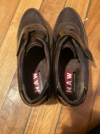 Zapato cuña marrón talla 37