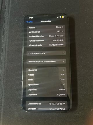 iPhone 11 Pro Max 64GB Gris Espacial