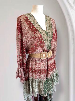 Vestido boho NKN talla M asimétrico