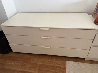 Basso bianco Sinfonier con 3 cassetti
