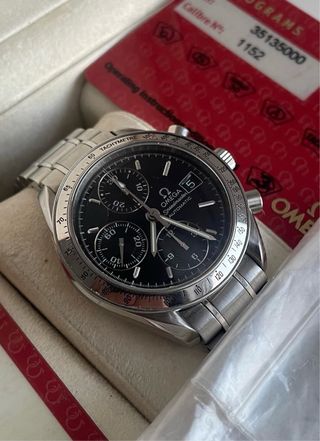 Omega Speedmaster Automático Negro/Plata