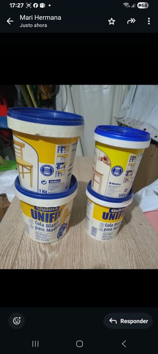 Cola Blanca UNIFIX Quilosa 1kg y 500g