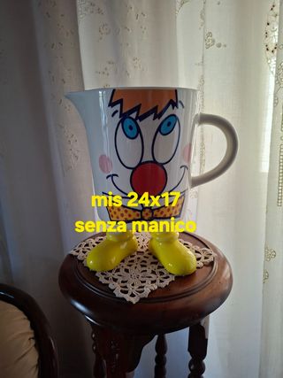 Caraffa ceramica La Castellana clown