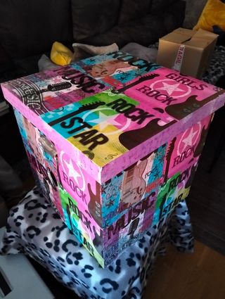 Caja Decorativa Musical Rock & Roll
