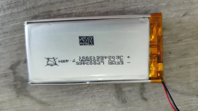 Batería LIPO 1S de 3.7V 2000mAh