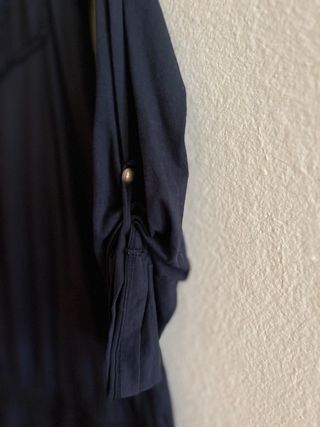 Vestido corto Bershka negro