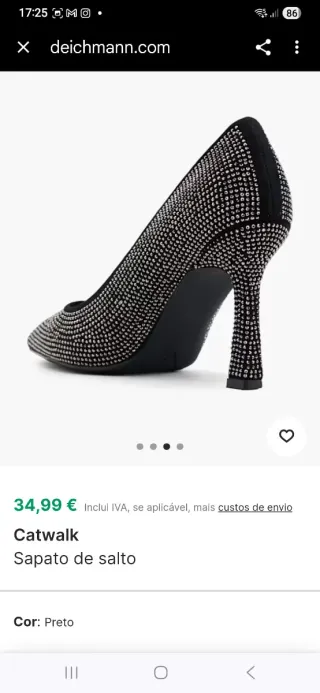 Zapato tacón Catwalk plateado