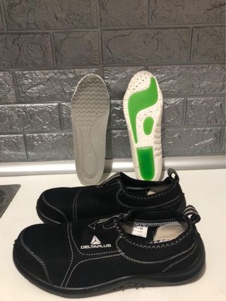 Zapatos Deltaplus Negro Punta Acero