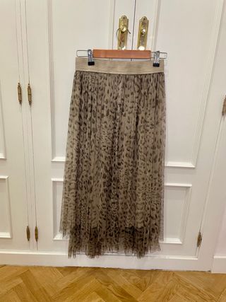 Falda tul estampado animal print