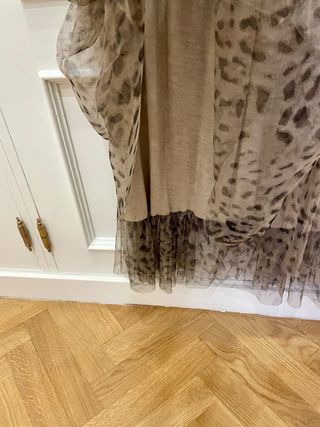 Falda tul estampado animal print