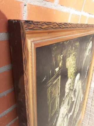 Cuadro antiguo de madera