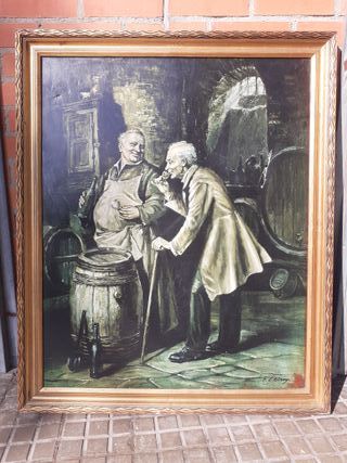 Cuadro antiguo de madera