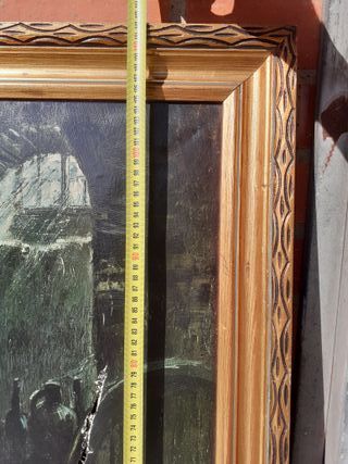 Cuadro antiguo de madera