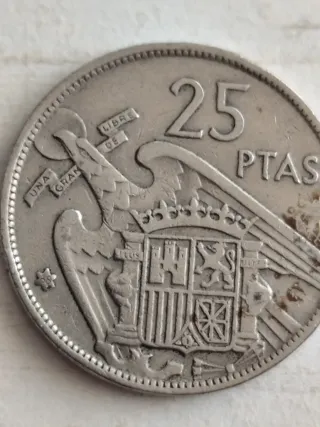 Moneda 25 Pesetas Franco 1957 