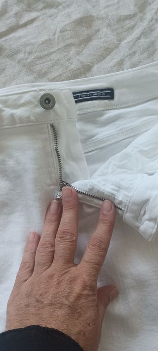 Falda vaquera blanca Tommy Hilfiger Talla S