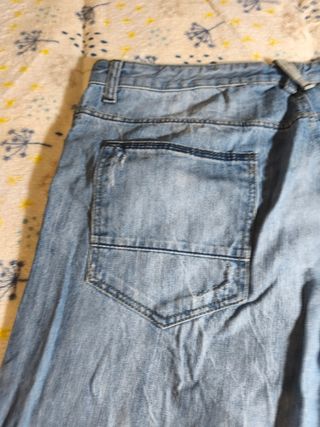 Pantalones vaqueros Denim azules desgastados