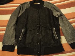 Giacca bomber bicolore donna