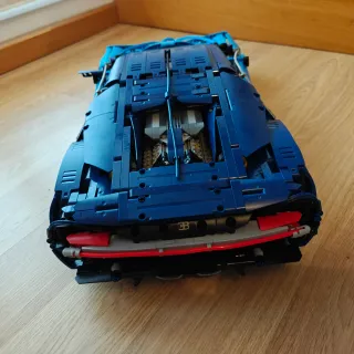 Bugatti Chiron blu compatibile con Lego