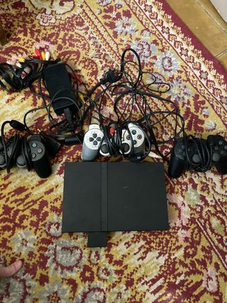 Consola PlayStation 2 Negra + Mandos