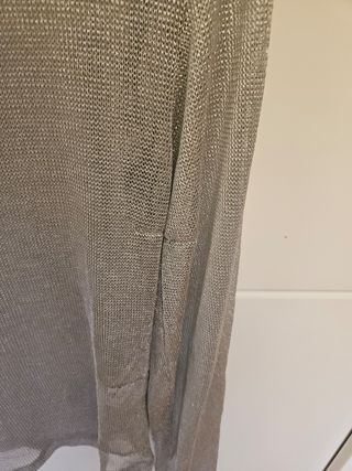 Jersey Zara Malla Plateado Talla S
