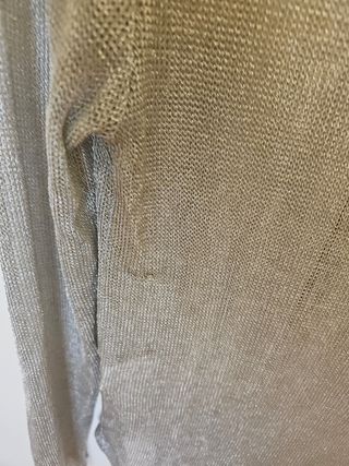 Jersey Zara Malla Plateado Talla S