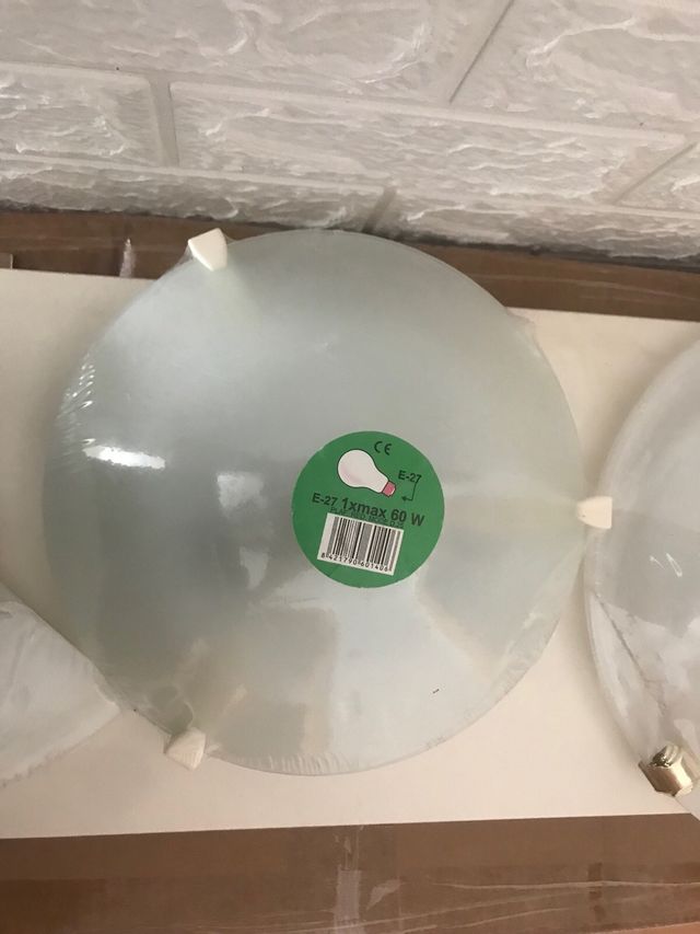 2 Plafones Techo y 1 Aplique Pared Nuevos