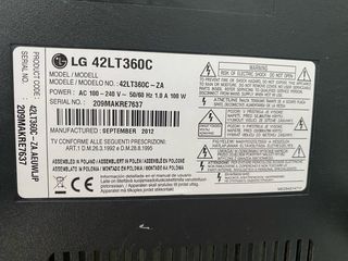 Televisor LG 42'' con soporte de pared